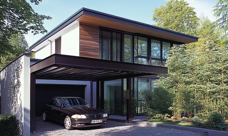 Carport Alu gris en Maine et Loire