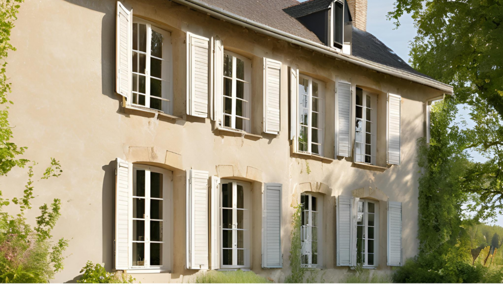 Fenêtres bois classique de couleur blanche dans le Maine et loire