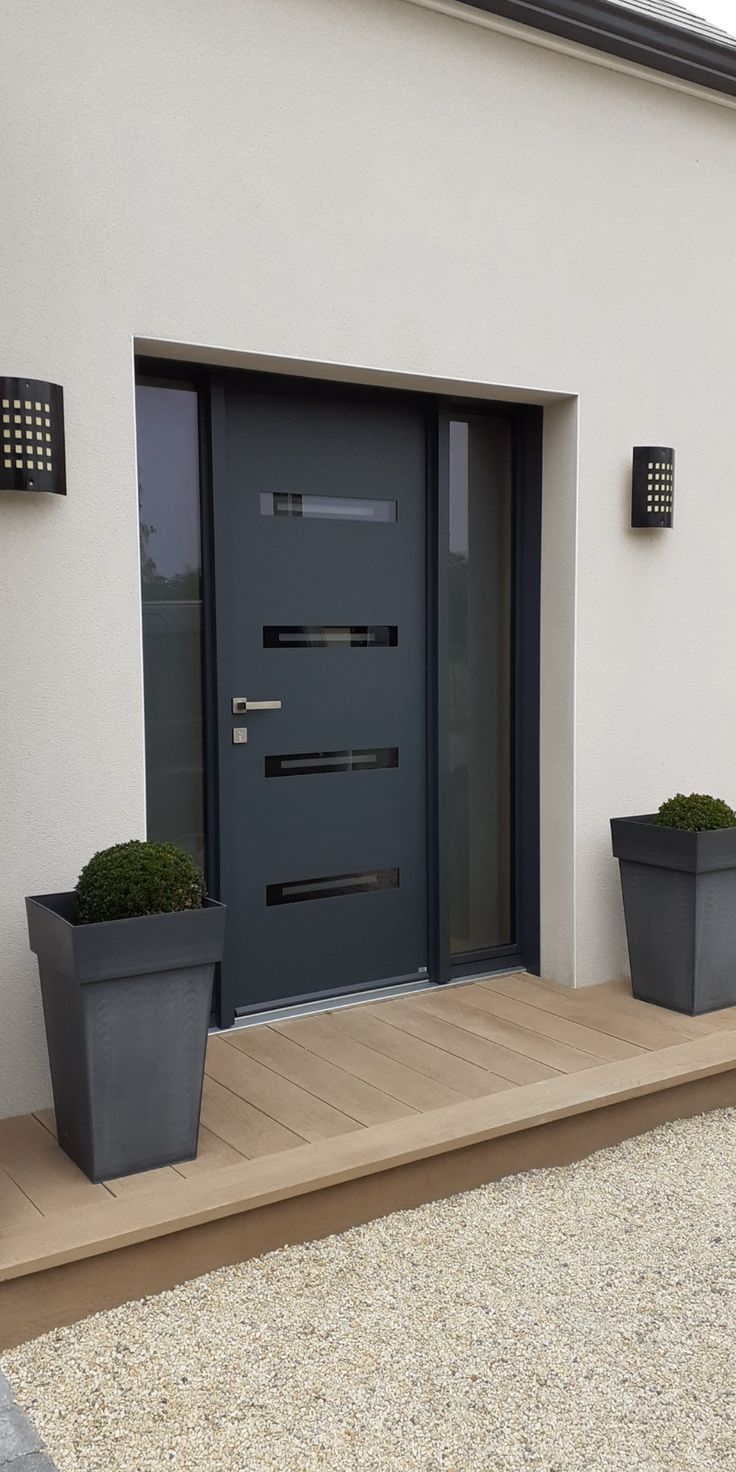 Porte d'entrée mixte Alu/bois de qualité dans le Maine et Loire