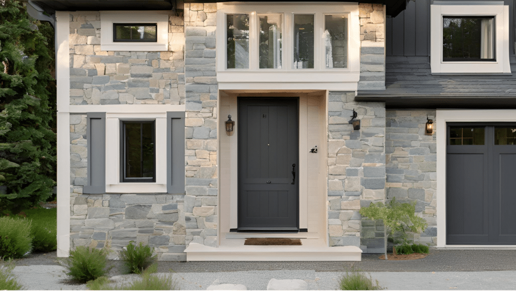 Porte d'entrée PVC classique en Maine et Loire