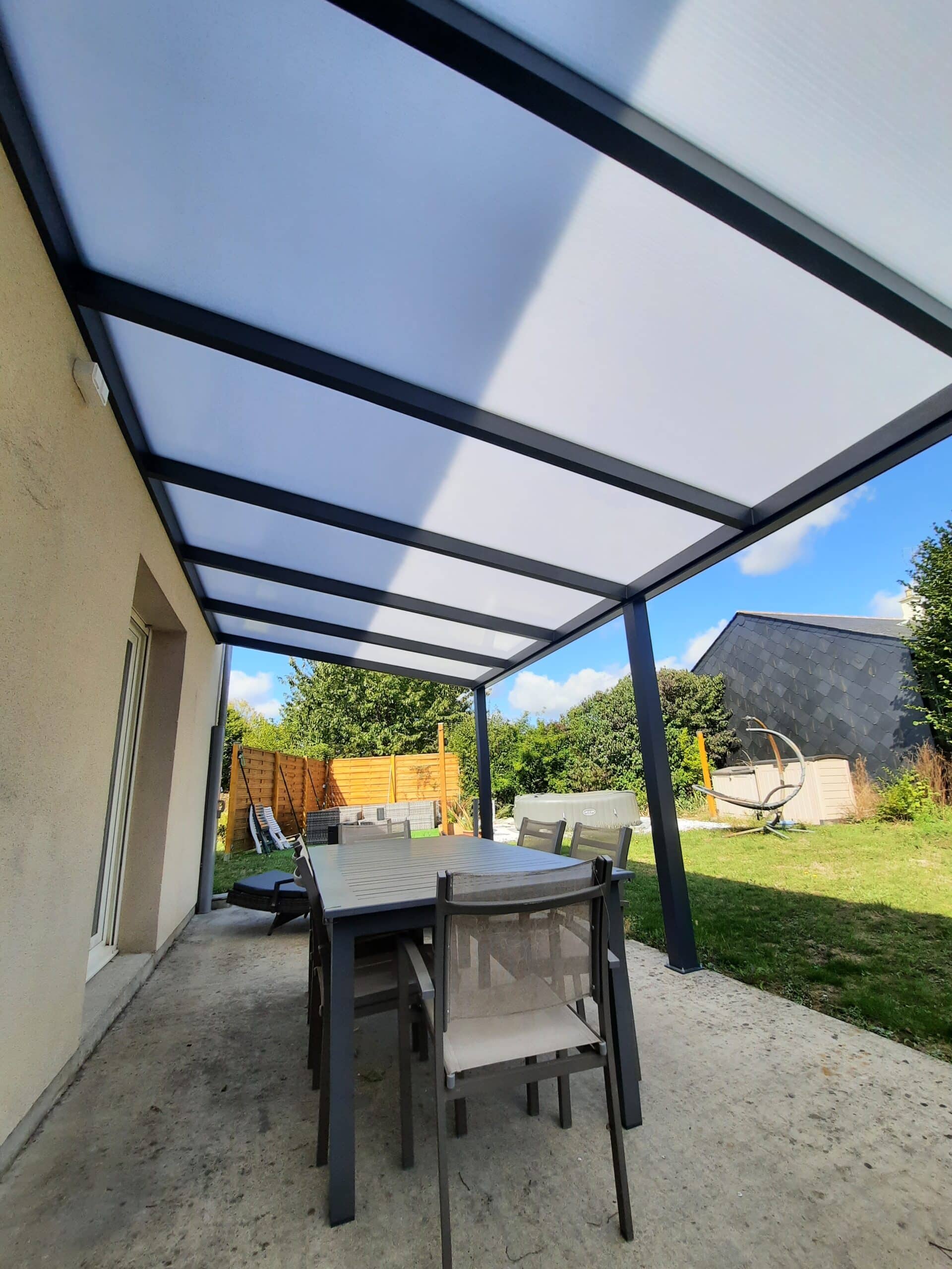 Pergola polycarbonate opale Erdre-en-Anjou