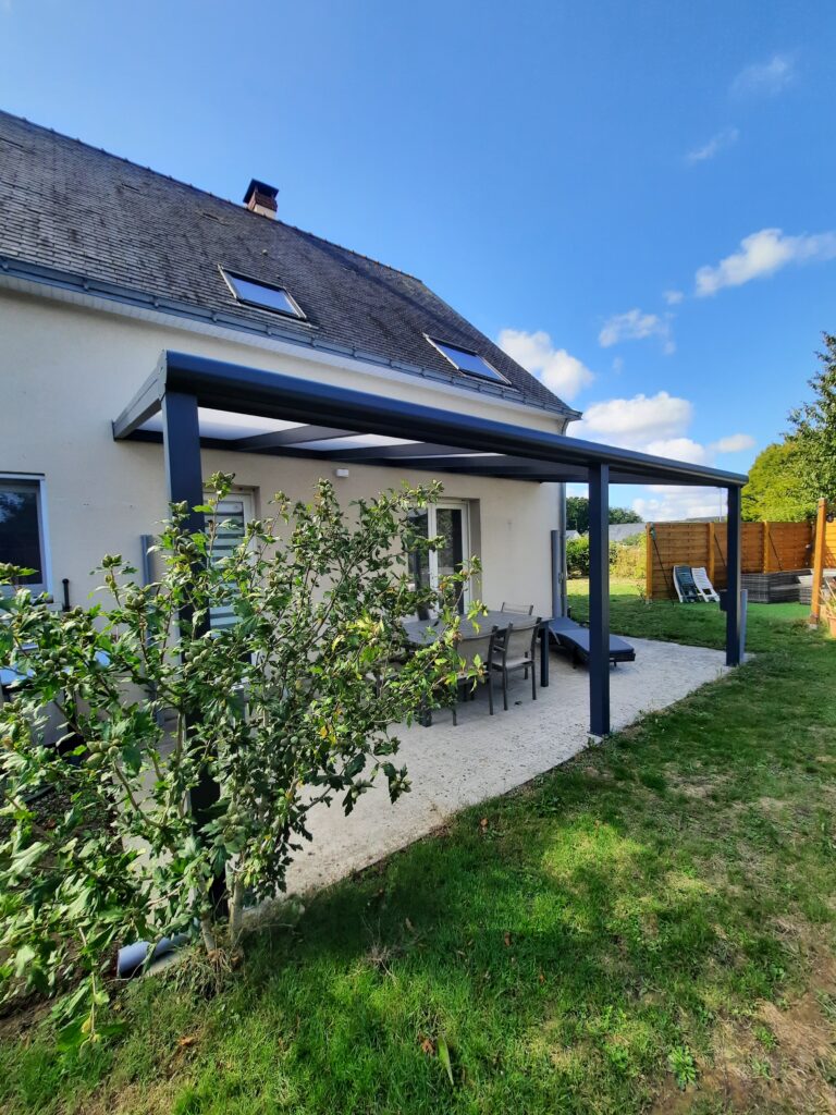 Pergola toiture adossée Erdre-en-Anjou