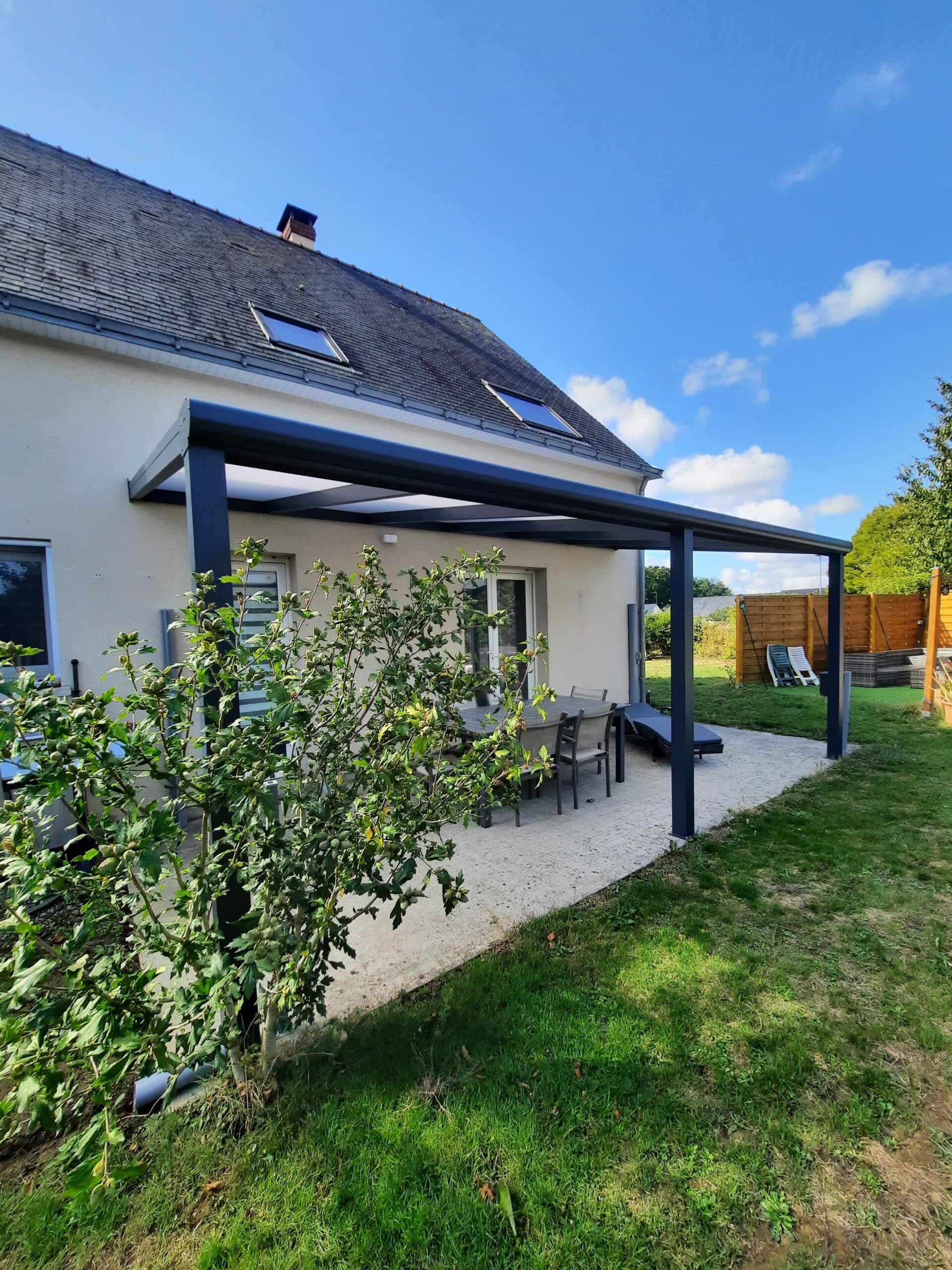 Pergola toiture adossée Erdre-en-Anjou