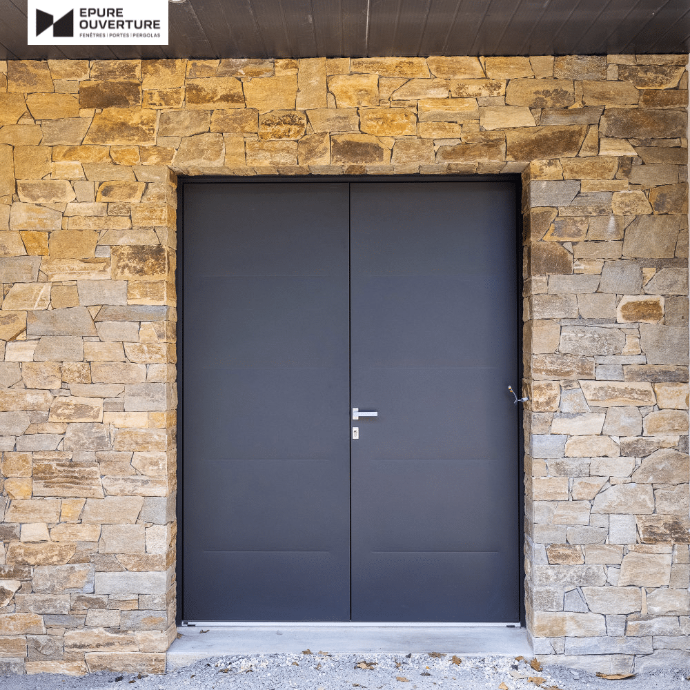 Porte alu 2 battants à Angers