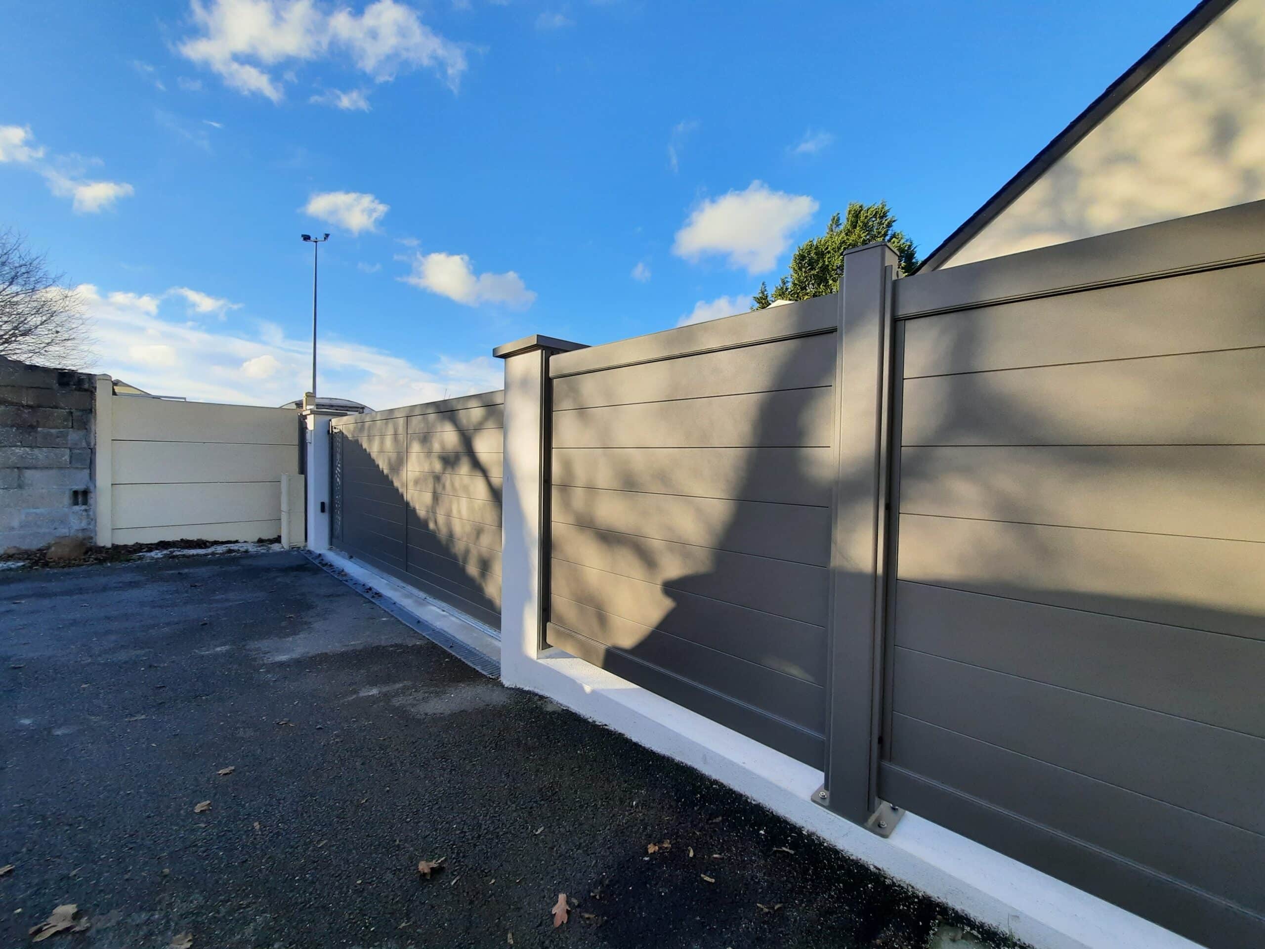 Clôture aluminium à Saint-Martin-du-Fouilloux près d’Angers