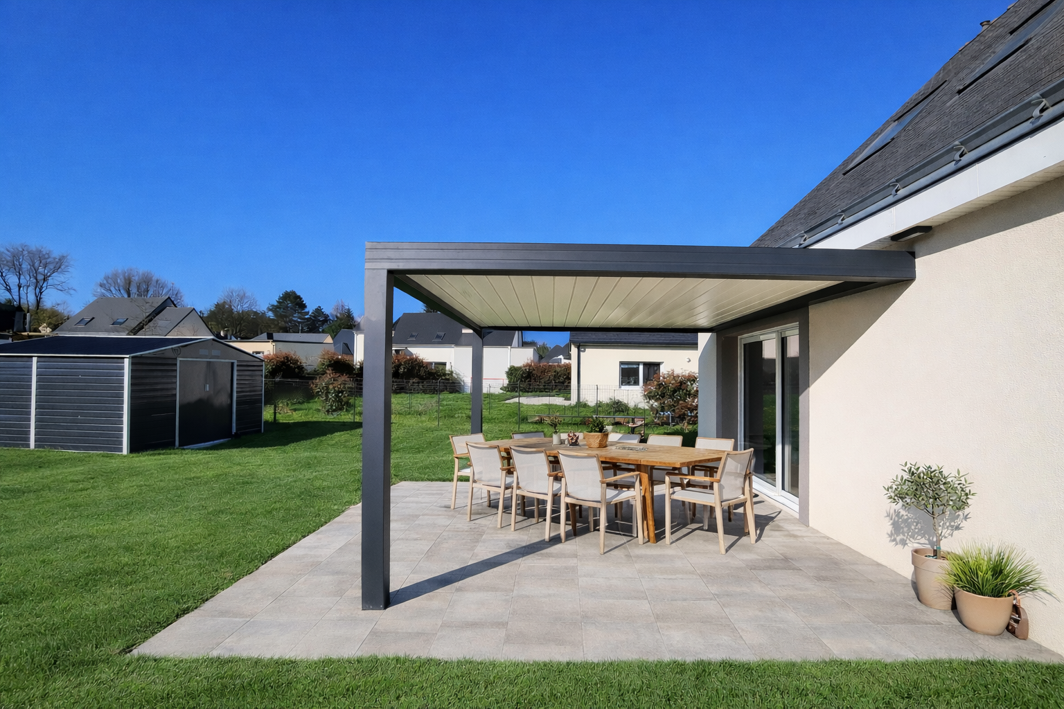 Pergola bioclimatique Segré Angers