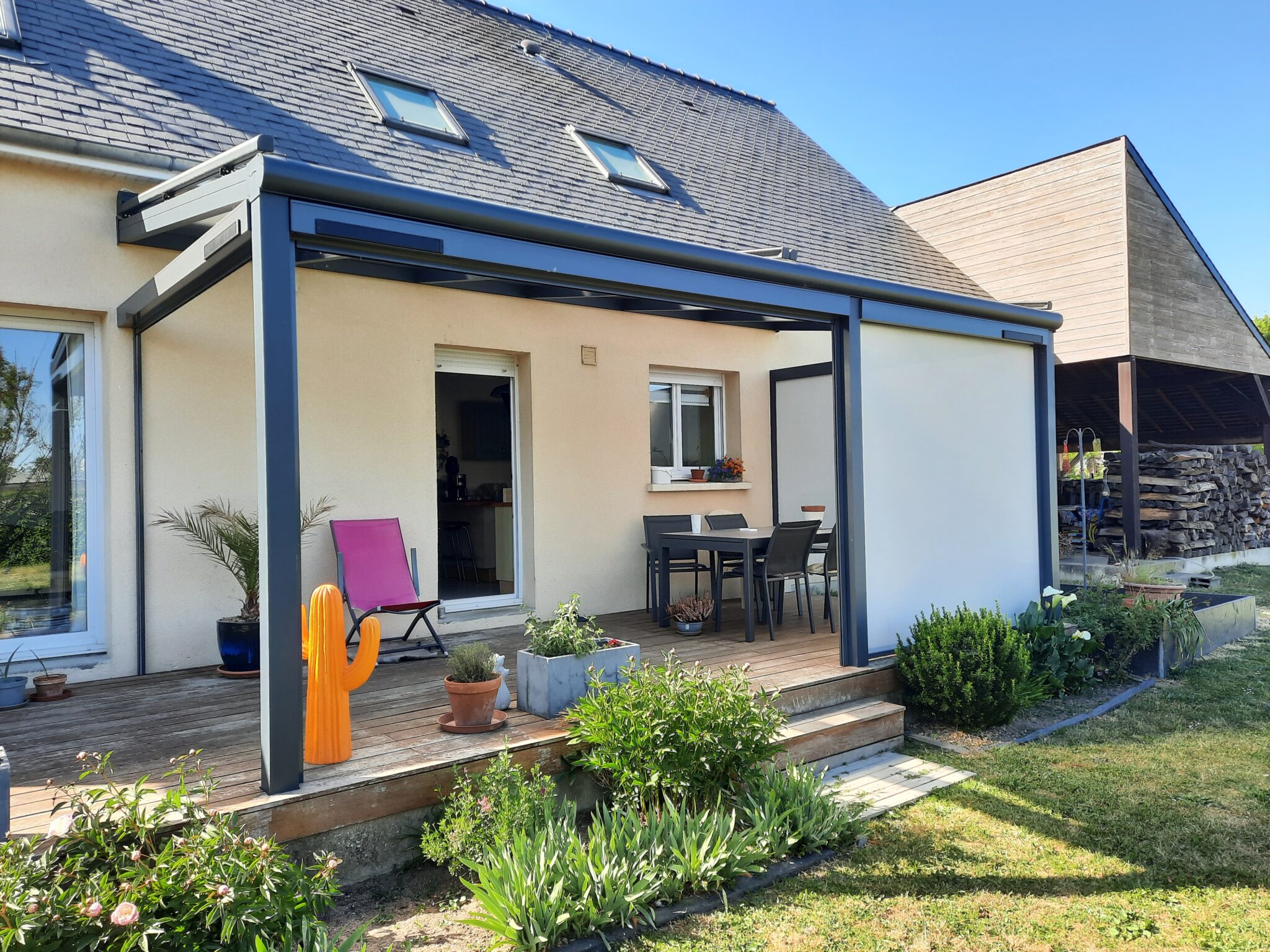 pergola à toit fixe Angers